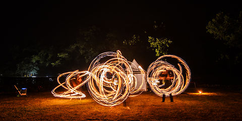 Feuershow zu den Rosengartenfesttagen 