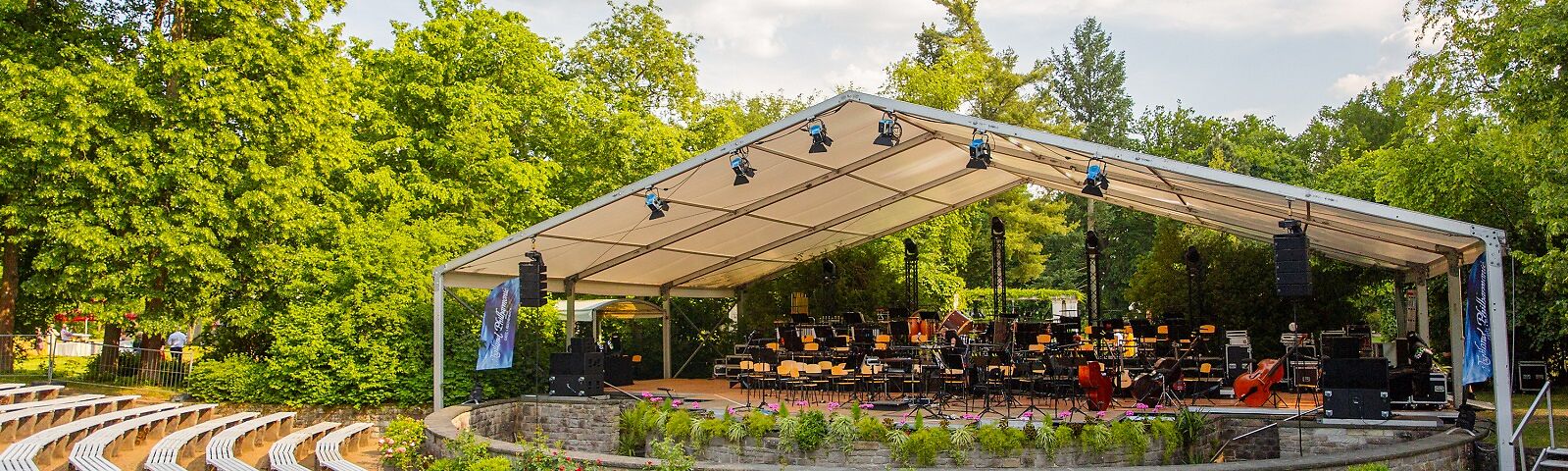 Schiller Stage in the East German Rose Garden 